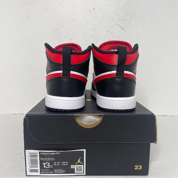 Nike Air Jordan 1 Retro Mid PS “Bred Toe” 2022 - Picture 4 of 4